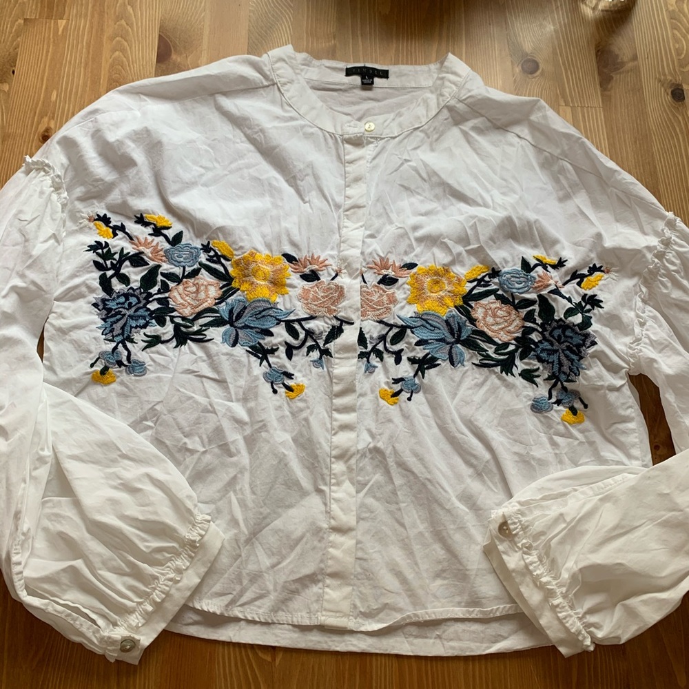 Tinsel crop blouse brand new